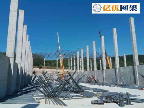 凌海料棚网架设计